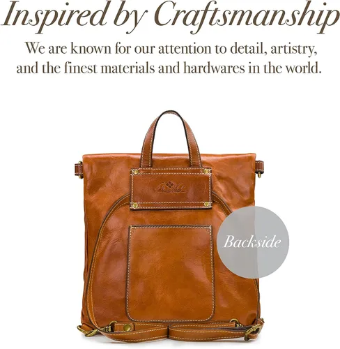 Vista 4 de Patricia Nash Luzille Leather Backpack for Women - Convertible Backpack Tote, Leather Purses for Women