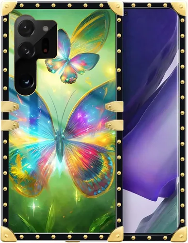 Vista 65 de Funda compatible con Samsung Galaxy S10 4G, TPU suave de lujo y parte trasera de policarbonato duro para niñas y mujeres, funda protectora a prueba