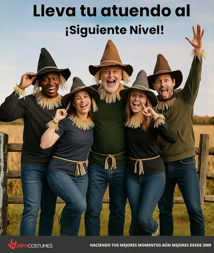 Vista 7 de Nicky Bigs Novelties Sombrero de fieltro de mago, sombrero de hechicero de bruja, disfraz de espantapájaros, accesorio para Halloween Negro