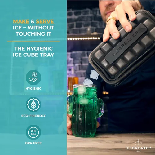 Vista 2 de ICEBREAKER POP - 4 en 1 - DISPENSADOR - Fabricante - Contenedor - Paquete de hielo - Haz y sirve hielo sin tocar el hielo - La bandeja de hielo