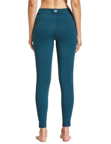 Vista 5 de FitsT4 - Pantalones de equitación para mujer con parche a la rodilla