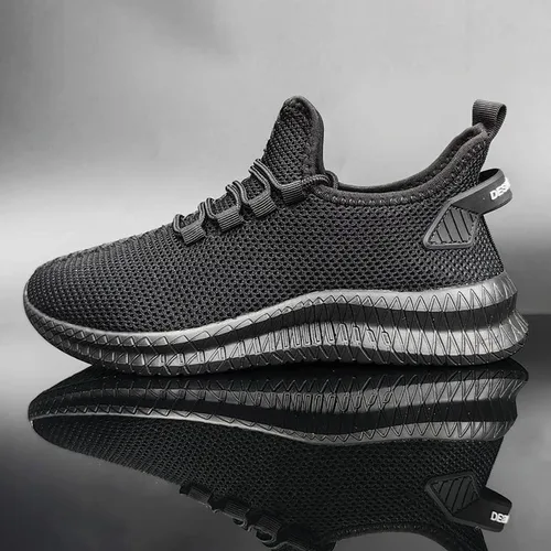 Vista 4 de Zapatillas de deporte de moda para hombres Casual Trail Running Zapatos Hombres Hombres Hombres Blanco Negro Gris Marrón Tamaño Zapato Hombre