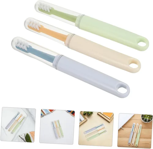 Vista 9 de Double Headed PET Toothbrush Set for Kitten and Dog, 3pcs