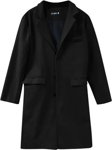 Vista 3 de Chaquetas de invierno para hombre, chaqueta de cuello alto, suéter de empalme de punto, abrigo casual cárdigan elegante chaqueta para hombre