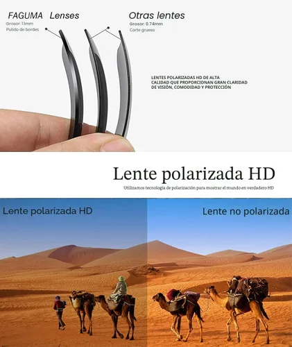 Vista 6 de Gafas de sol polarizadas para hombre, ciclismo, conducir, pesca, 100% protección UV Cycling Driving Fishing