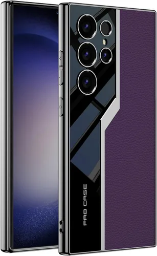 Vista 15 de Lunivop Para Samsung Galaxy S24 Ultra Funda TPU Marco y Volver PU Cubierta de cuero Funda de silicona delgada para S 24 Ultra 6.8 '' 5G 2024 a