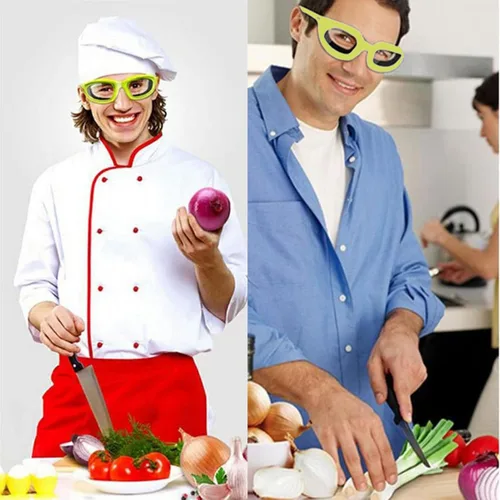 Vista 2 de Gafas antipicantes. Gafas de cebolla, gafas protectoras antisalpicaduras, protector de ojos. Cuando cortas cebollas, puede proteger tus ojos