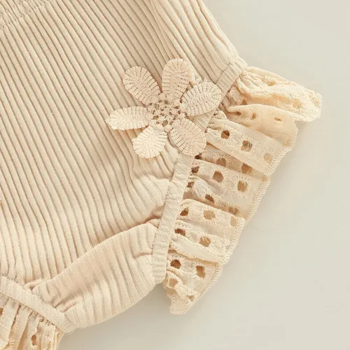 Vista 166 de TheFound Trajes de verano para niñas pequeñas, sin mangas, de punto acanalado, halter, pantalones cortos, ropa para recién nacidos, conjunto de 3
