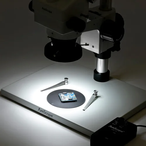 Vista 6 de AmScope LED-144-YK anillo de luz para microscopio con 144 LED y adaptador Bright adjustable LED lighting for microscopy, laboratory research