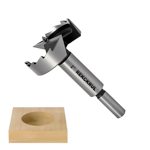 Vista 28 de Broca Forstner de 3 pulgadas, broca Forstner de 3 pulgadas para carpintería, cortador de bisagra para madera dura, madera contrachapada, plástico