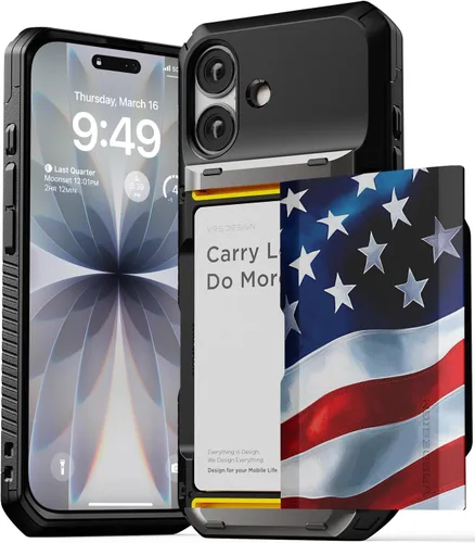 Vista 22 de VRS DESIGN Damda Glide Pro - Funda para iPhone 12 Pro Max, con [4 tarjetas] Premium Robusta [Semiautomática] Funda para tarjeta de crédito