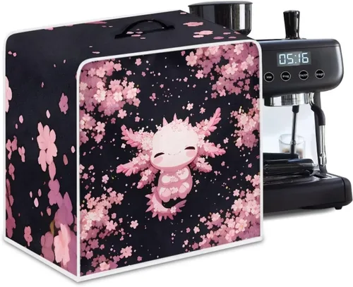 Vista 47 de Cubiertas para máquina de café con mango superior, resistentes a las manchas, para mezclador, compatible con la mayoría de cafeteras