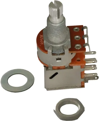Vista 7 de Push Pull Pot DPDT - Potenciómetro de bajo de guitarra conmutada, tono de volumen, interruptor de control de eje dividido, 0.71 pulgadas
