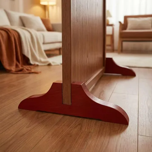 Vista 7 de 4 soportes plegables para separar habitaciones, soporte de madera para divisor de habitación con tornillos, soporte plegable para pantalla