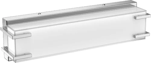 Vista 12 de Lámparas LED para baño sobre espejo, luz de tocador de 16 pulgadas con pantalla blanca lechosa, luz diurna 4000K, acabado cromado, barra de baño