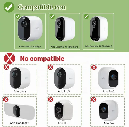 Vista 3 de Zivif Panel solar de 7 W para cámaras Arlo Essential 2K, XL y Spotlight 1 Paquete