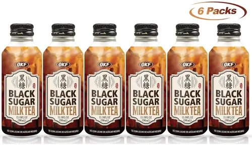 Vista 7 de OKF Té con leche de azúcar negro, Boba' s Perfect Partner. 13.19 onzas líquidas (té negro, paquete de 6)
