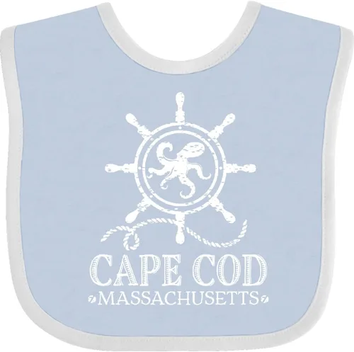 Vista 18 de inktastic Cape Cod Massachusetts - Babero náutico para bebé