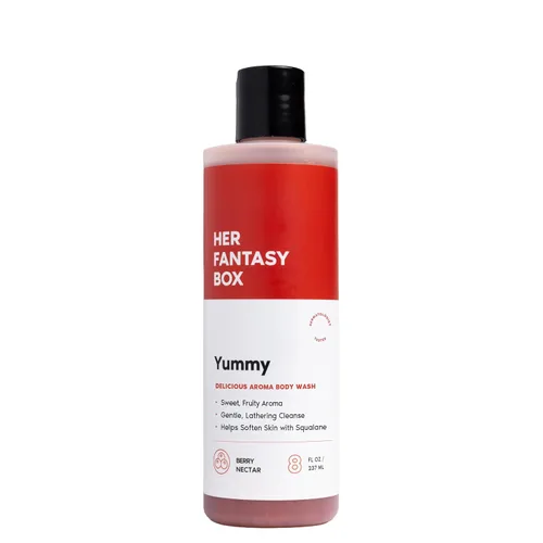 Vista 11 de Her Fantasy Box Gel de baño hidratante con vitaminas corporales: limpiador multivitamínico con vitaminas A, B6, C y E, hidratante y pH equilibrado