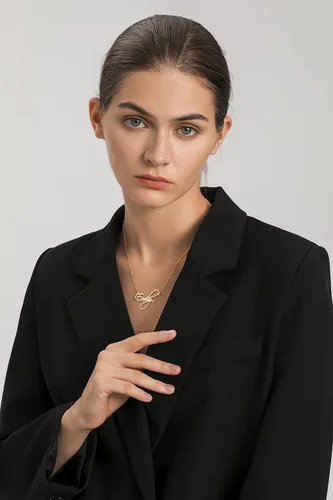 Vista 2 de UMAGICBOX Collar con nombre personalizado, elige entre 14 estilos de fuente, colgante personalizable chapado en oro de 18 quilates, regalo ideal
