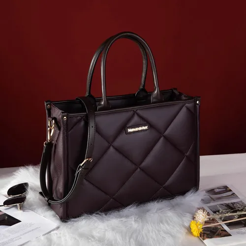 Vista 2 de Montana West Bolso de mano hinchado para mujer, bolso acolchado para mujer