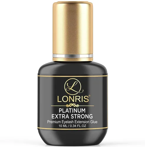 Vista 9 de 8-9 semanas de retención/pegamento de extensión de pestañas de volumen/Platinum Extra Strong LONRIS Lash / 0.5-1 segundo tiempo de secado/unión