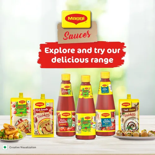 Vista 7 de Nestle Maggi - Salsa rica de tomate, ketchup, sin cebolla sin ajo, 17.64 oz – Botella de 17.6 oz – Vegetariano