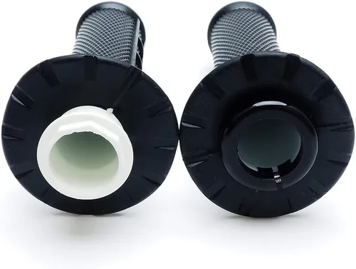 Vista 6 de Puños antideslizantes para manillar de acelerador giratorio para motocicleta, motocross (negro)