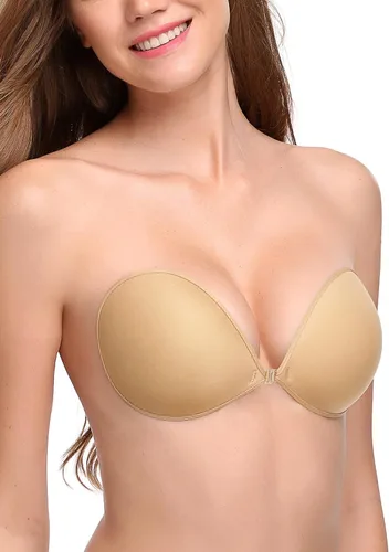 Vista 2 de Wingslove - Sujetador adhesivo, reutilizable, sin tirantes, autoadhesivo, invisible, push-up, para vestido sin espalda