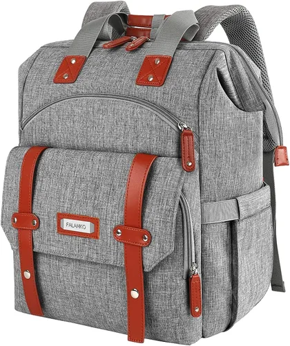 Vista 14 de Mochila para portátil para mujer, para trabajo de doctoras, profesoras, enfermeras, de 15.6 pulgadas, mochila universitaria de apertura amplia