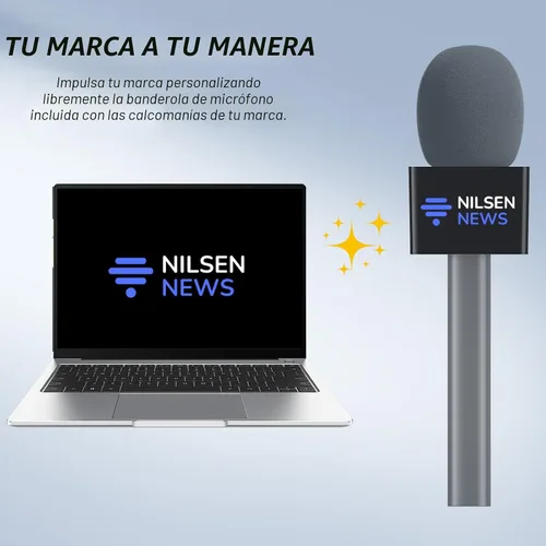 Vista 5 de TONOR Adaptador de mano para micrófono de entrevista, mango de micrófono inalámbrico para Lavalier, compatible con Rode, DJI y All Lav Mic, soporte