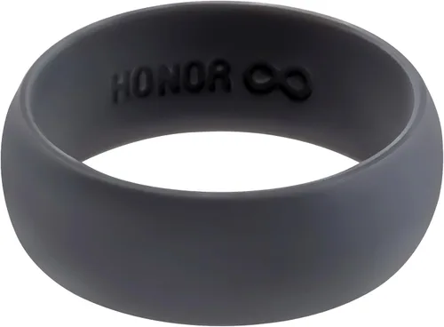 Vista 2 de Anillo de Eternidad Honor Anillo de Silicona para Hombre Banda de Boda