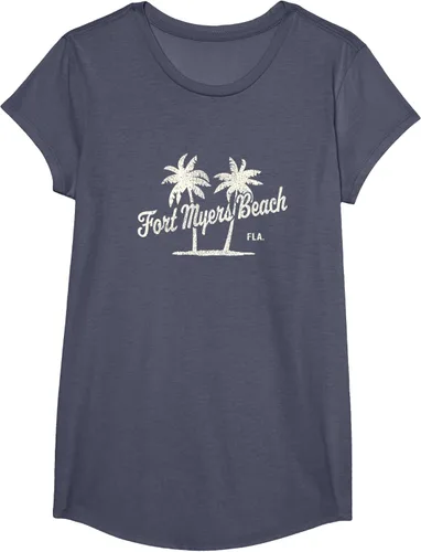 Vista 21 de Fort Myers Beach Florida Vintage 70s Palm Trees Graphic T-Shirt
