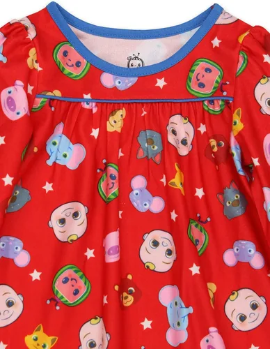 Vista 4 de CoComelon Pijama de franela para bebés y niñas pequeñas