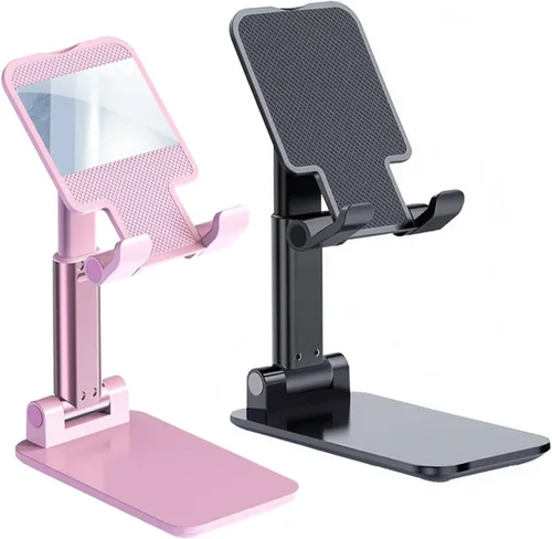 Vista 9 de Meetuo 2 piezas de soporte para teléfono celular, soporte para teléfono de altura de ángulo ajustable para escritorio, soporte para teléfono