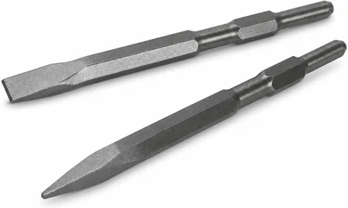 Vista 7 de XtremepowerUS Martillo eléctrico de demolición de 1400 W, rompedor de concreto resistente de 3900 BPM con punta y puntas de cincel planas, mango