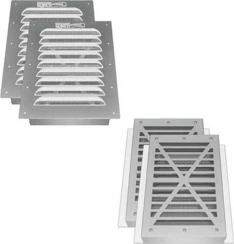 Vista 6 de BIG AIR 30 Ventilación de contenedores con pantalla - Ventilación de pared a dos aguas con rejilla para condensación y flujo de aire Se adapta a
