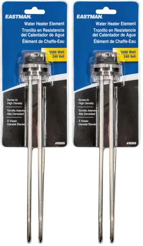 Vista 11 de Eastman Elemento calentador de agua eléctrico recto de 120 V x 1500 W de alta densidad, elemento de calentamiento de agua caliente con funda