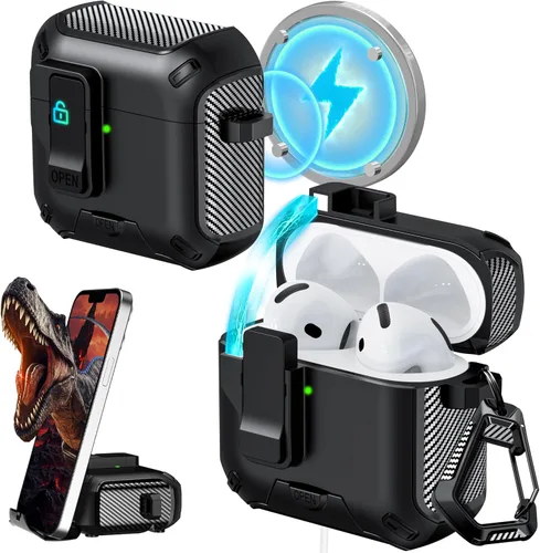 Vista 36 de RFUNGUANGO Fundas protectoras para Airpods de 2ª y 1ª generación, color 2º -Blanco