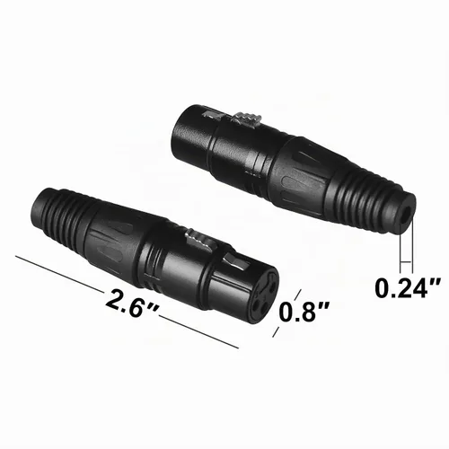 Vista 2 de 20 unids 3-Pin XLR hembra conectores conectores para DMX Audio Snake