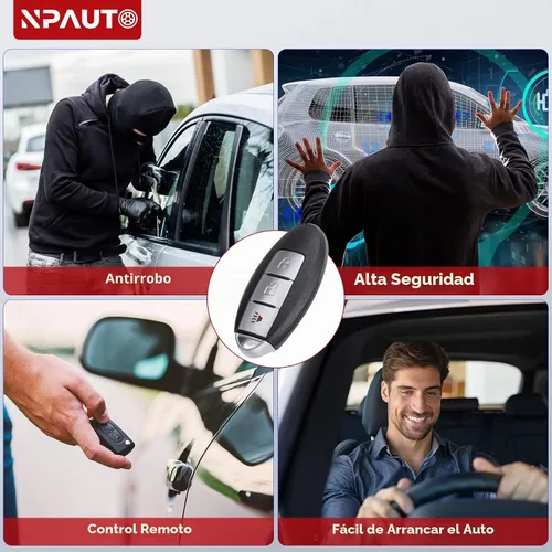 Vista 6 de NPAUTO Llavero de Repuesto Compatible con Nissan Rogue Pathfinder Versa 2007 2008 2009 2010 2011 2012, Control Remoto de Entrada sin Llave, Llaves