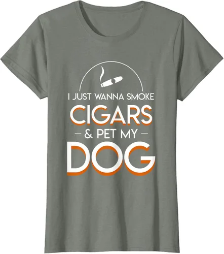 Vista 15 de Solo quiero fumar cigarros y mascotas a los amantes de los perros de mi perro, Negro, S