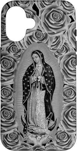 Vista 31 de Funda para iPhone 14 Pro Max Our Lady Virgen De Guadalupe Virgen María Floral