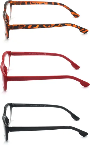 Vista 4 de Gafas de lectura de ojo de gato para mujer con bisagra de resorte