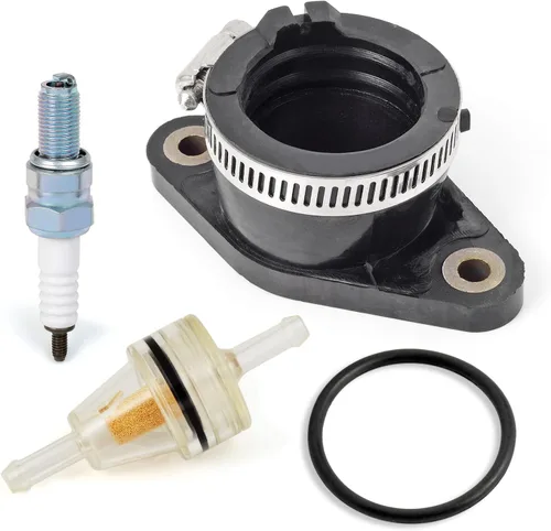 Vista 4 de Bota de carburador colector de admisión y bujía para Honda TRX350 Rancher 350 TRX450 S ES Foreman 450 1998-2006 16210-HN5-671 16210-HN0-A01