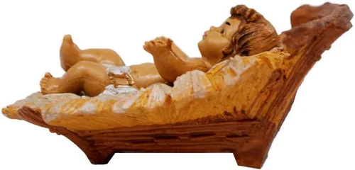Vista 3 de Venerare Figura navideña de Jesús bebé Colección de 5 pulgadas Hecho en Italia
