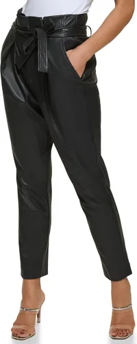 Vista 2 de DKNY Pantalón de cintura Misses Paperbag para mujer
