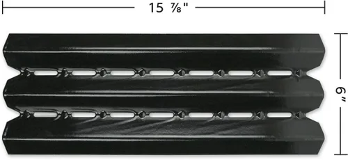 Vista 2 de Music City Metals Broil-Mate, Huntington, Broil King, Sterling, Rebel, Patriot, Baron y otros 96021 placa de calor de acero porcelánico para modelos
