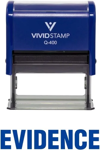 Vista 12 de Evidence Self Inking Rubber Stamp (Black Ink) - Medium 2 Pack
