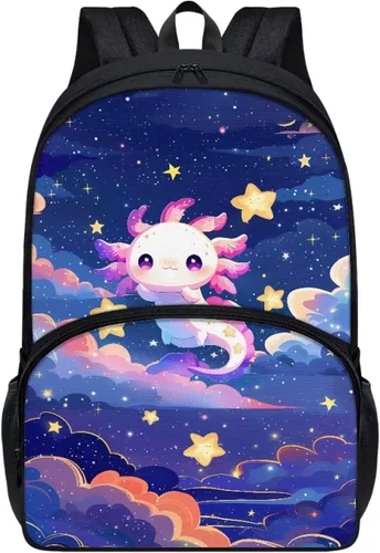 Vista 40 de American Flag Fire Galaxy Pattern Kids Backpack for Boys Girls Elementary Students Bookbag Middle School Bag Lightweight Children Travel Bag
